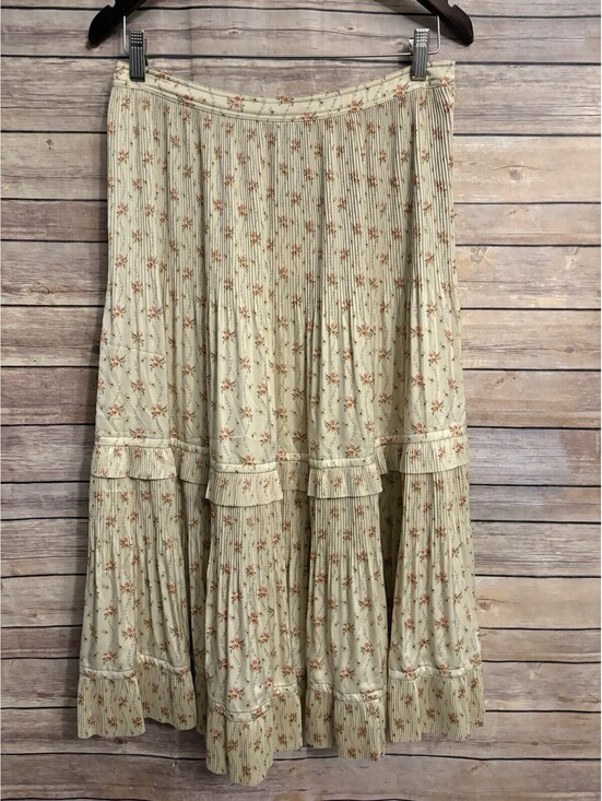 Ralph Lauren Dresses & Skirts - Polo Ralph Lauren Jaclyn Floral Pleated Satin Ruffled Skirt NEW 10 $298
